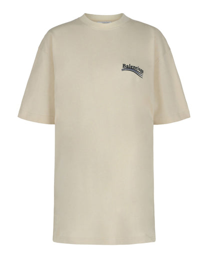Balenciaga Political Campaign T-shirt Cream Black