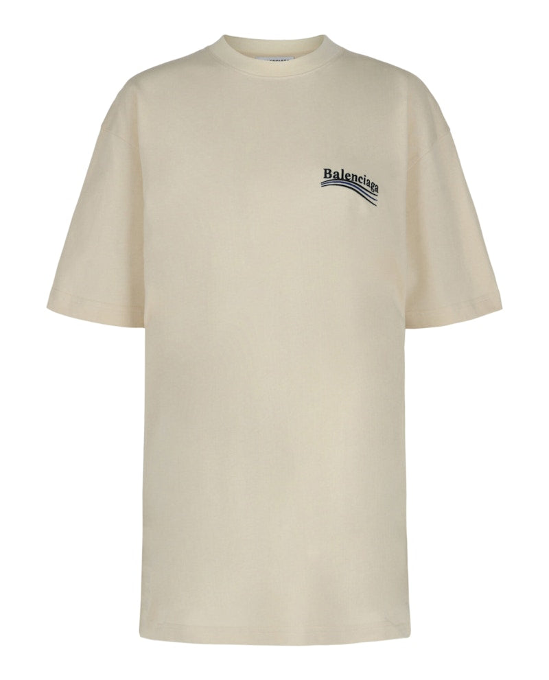 Balenciaga Political Campaign T-shirt Cream Black