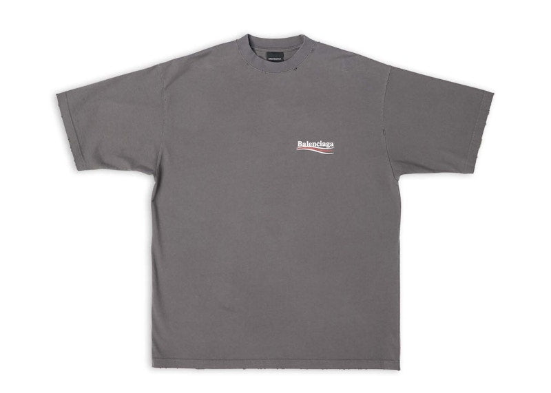Balenciaga Political Campaign T-shirt Grey