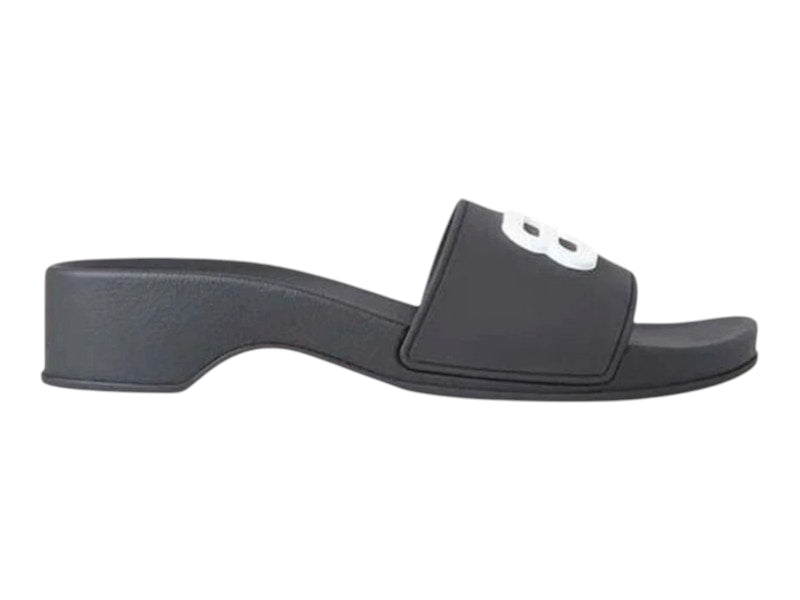 Balenciaga Pool BB Wedge Sandal Black White (Women's)