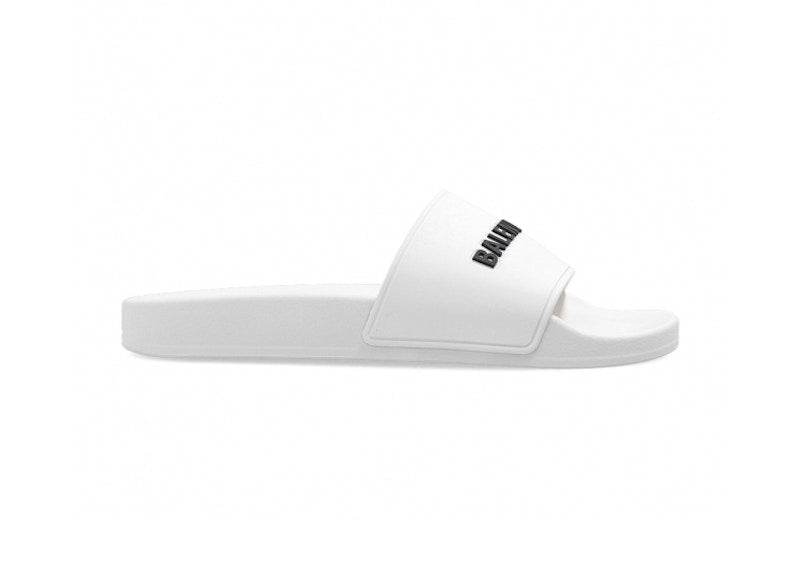 Balenciaga Pool Slides Eggshell