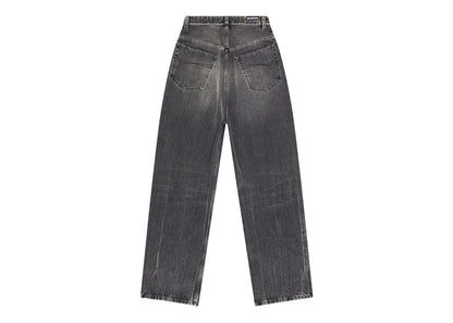 Balenciaga Pull-Up Japanese Denim Extra Large Pants Black/White