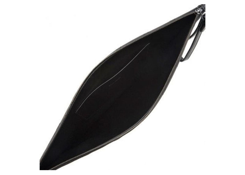 Balenciaga Quilted Clutch Bag Large Black