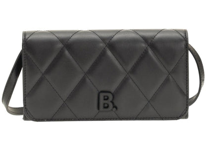 Balenciaga Quilted Shoulder Bag Black