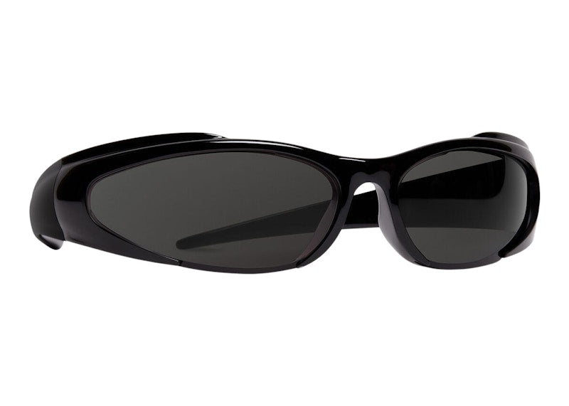 Balenciaga Reverse Xpander Rectangle Sunglasses Black