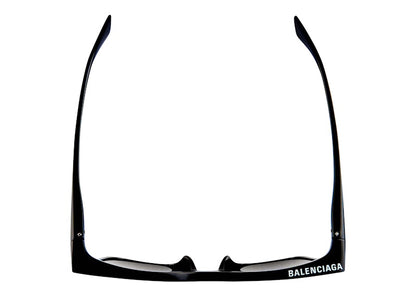 Balenciaga Rim Rectangle Sunglasses Adjusted Fit Black (621649T00031000)