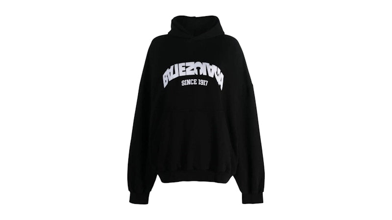 Balenciaga Round Backflip Hoodie Black