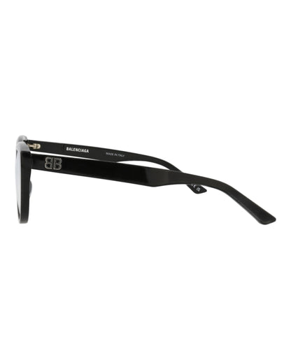 Balenciaga Round-Frame Acetate Optical Frames Black Black Transparent (BB0131O-30010040-001)