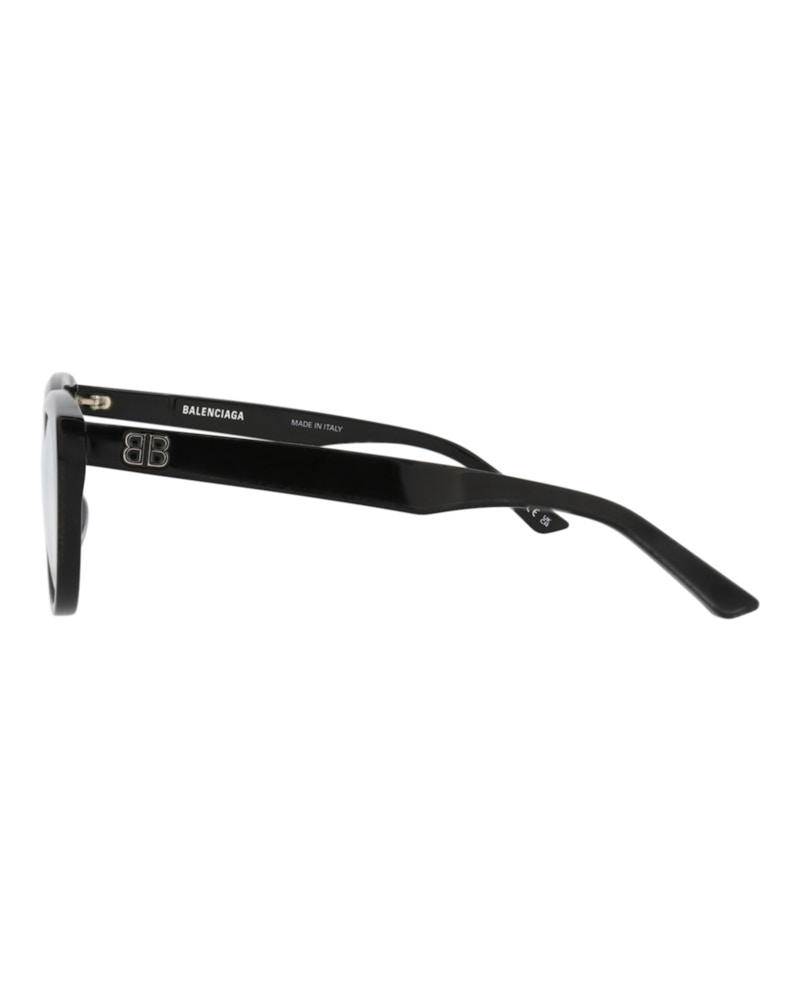 Balenciaga Round-Frame Acetate Optical Frames Black Black Transparent (BB0131O-30010040-001)