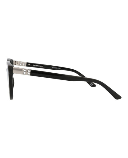 Balenciaga Round-Frame Acetate Optical Frames Black Black Transparent (BB0185O-30011863-001)