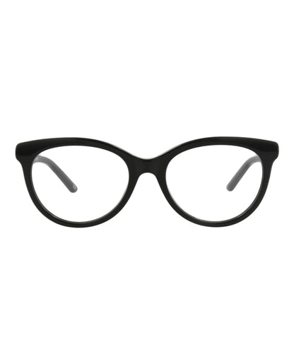 Balenciaga Round-Frame Acetate Optical Frames Black Black Transparent (BB0185O-30011863-001)