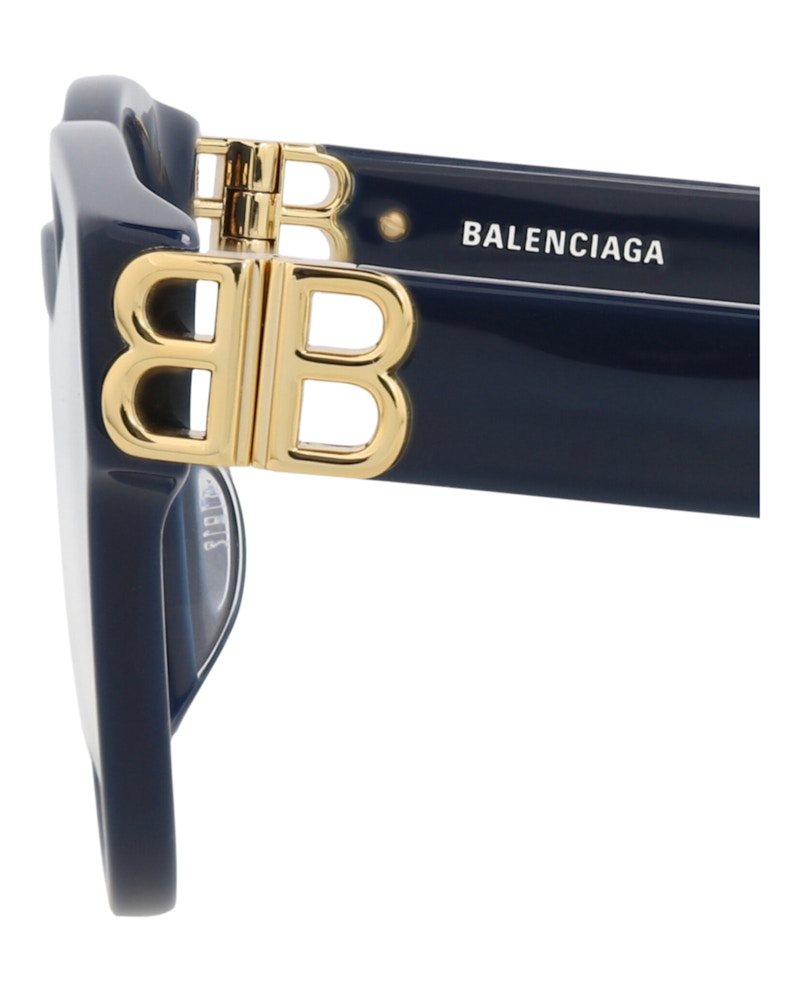 Balenciaga Round-Frame Acetate Optical Frames Blue Blue Transparent (BB0173O-30011315-004)