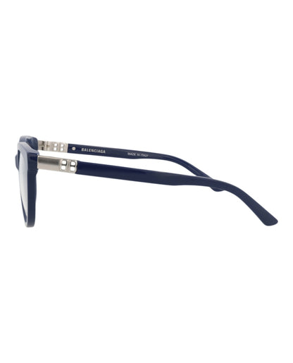 Balenciaga Round-Frame Acetate Optical Frames Blue Blue Transparent (BB0185O-30011863-004)