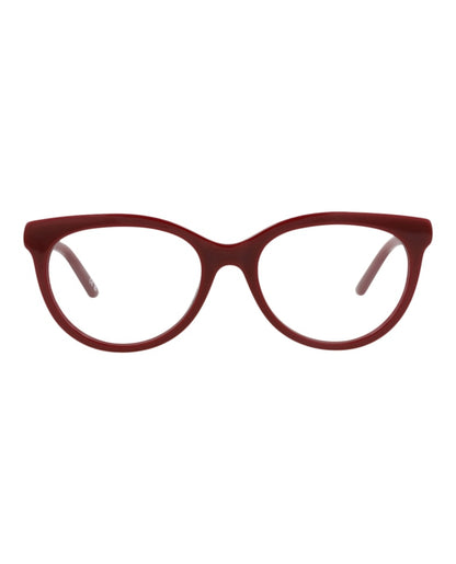 Balenciaga Round-Frame Acetate Optical Frames Burgundy Burgundy Transparent (BB0185O-30011863-003)