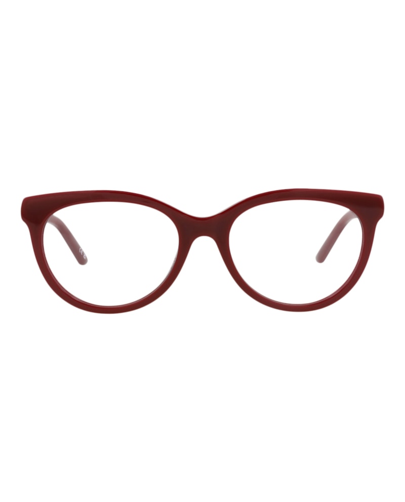 Balenciaga Round-Frame Acetate Optical Frames Burgundy Burgundy Transparent (BB0185O-30011863-003)