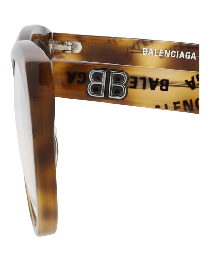 Balenciaga Round-Frame Acetate Optical Frames Havana Havana Transparent (BB0131O-30010040-008)