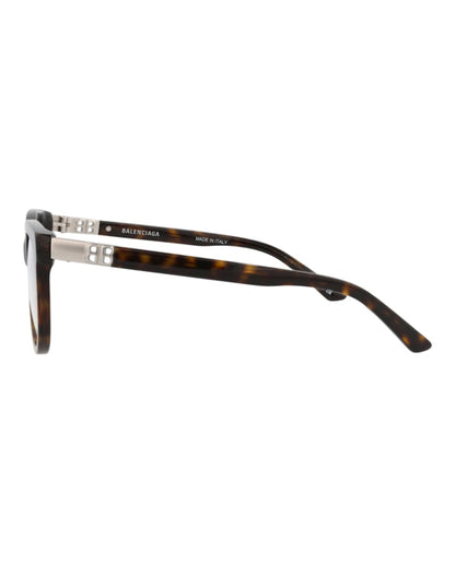 Balenciaga Round-Frame Acetate Optical Frames Havana Havana Transparent (BB0185O-30011863-002)