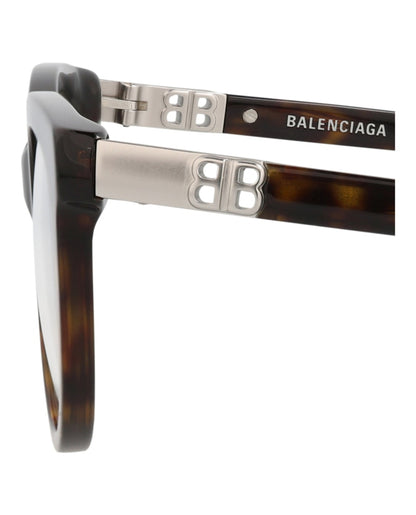 Balenciaga Round-Frame Acetate Optical Frames Havana Havana Transparent (BB0185O-30011863-002)