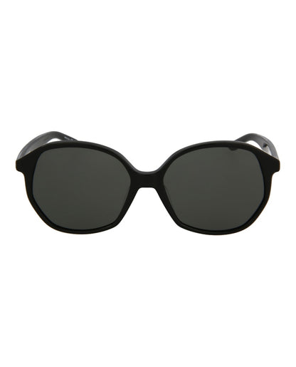 Balenciaga Round-Frame Acetate Sunglasses Black/Black/Grey (BB0005S-30006545-001)