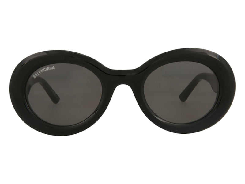 Balenciaga Round-Frame Acetate Sunglasses Black/Grey (BB0074S-30008394-001-00011)