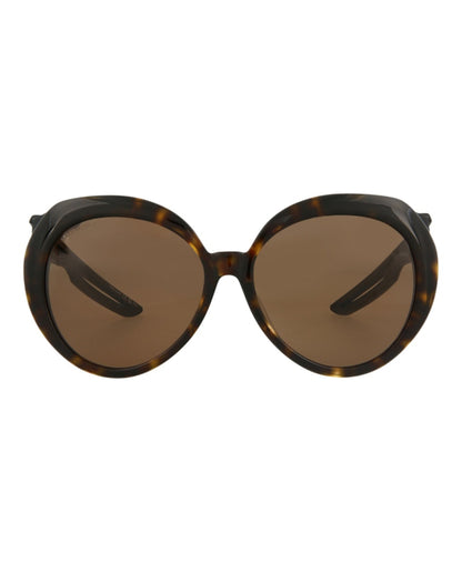 Balenciaga Round-Frame Acetate Sunglasses Havana/Black/Brown (BB0024SA-30007767-001)