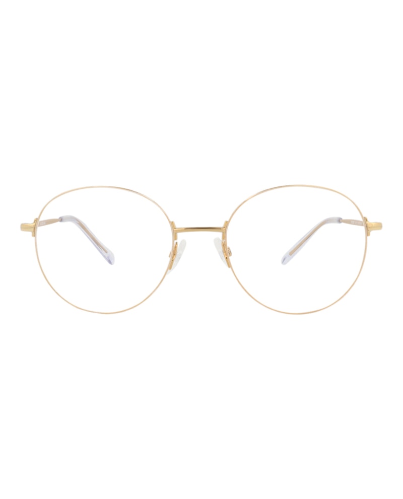 Balenciaga Round-Frame Metal Optical Frames Gold Gold Transparent (BB0035O-30006640-003)