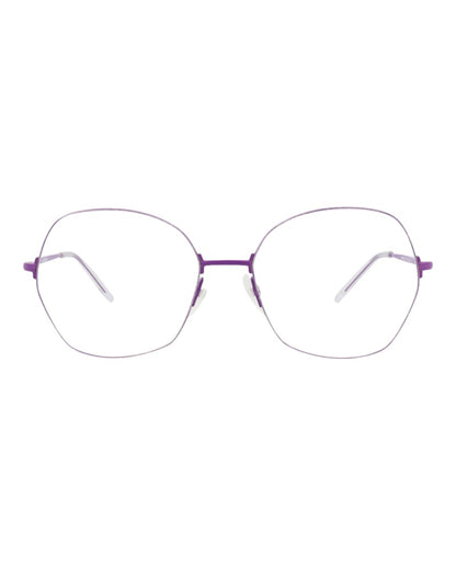 Balenciaga Round-Frame Metal Optical Frames Violet Violet Transparent (BB0014O-30006641-004)