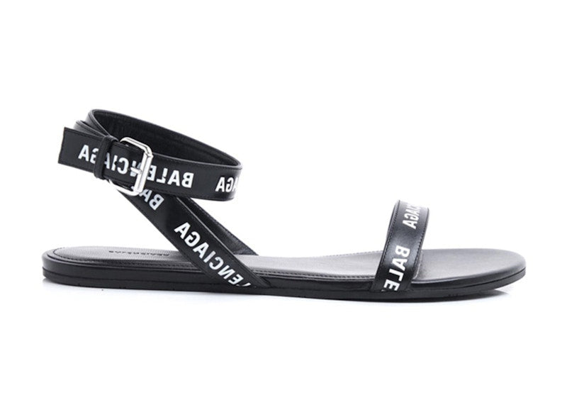 Balenciaga Round Sandal F05 Black White (Women's)
