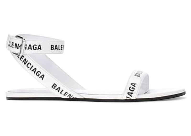 Balenciaga Round Sandal F05 White Black (Women's)