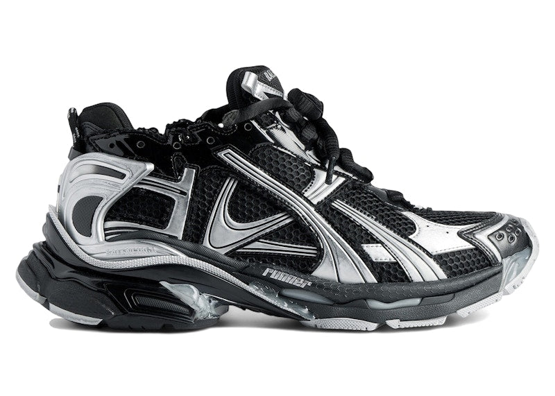 Balenciaga Runner Black Silver