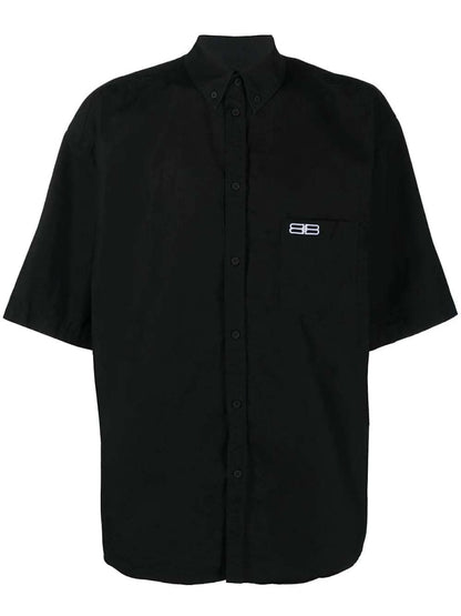 Balenciaga S/S Large Fit Shirt Black