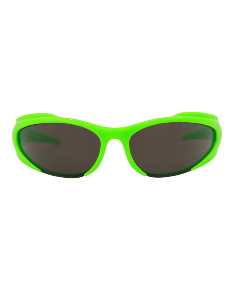 Balenciaga Shield-Frame Bio Injection Sunglasses Green Green Grey (BB0253S-30013966-005)