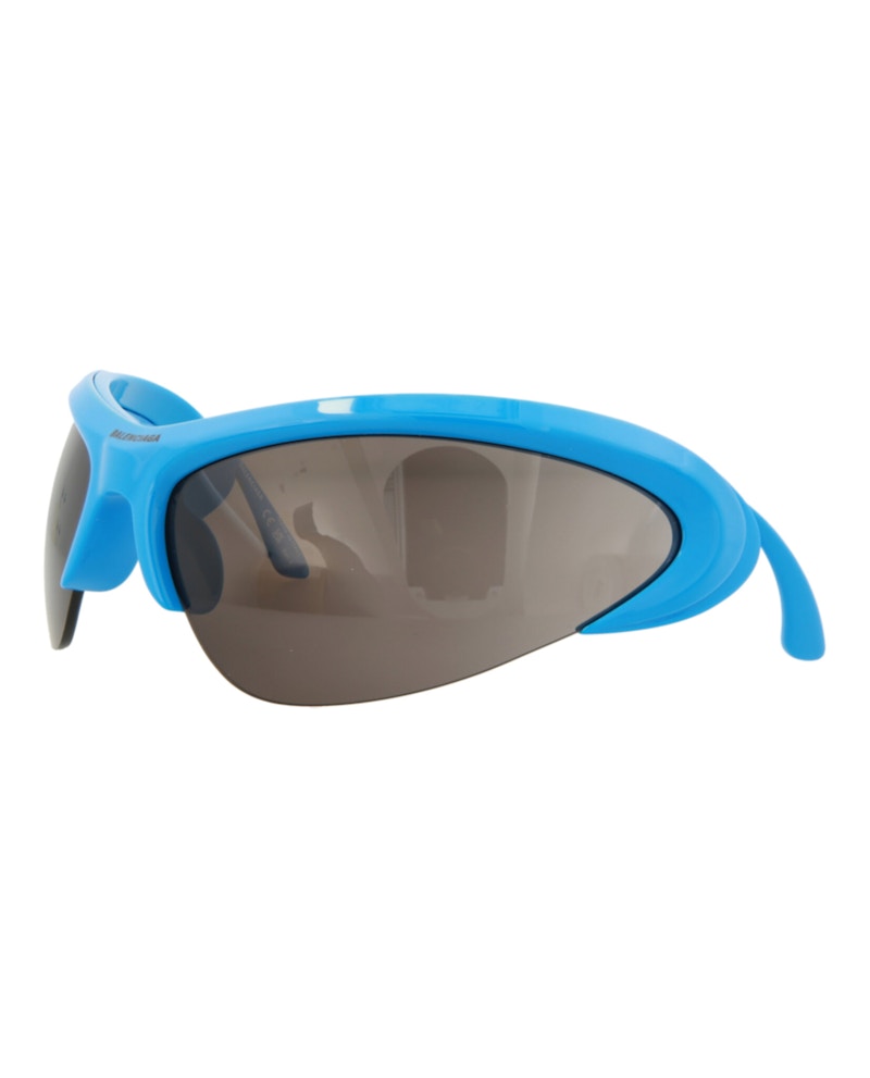 Balenciaga Shield-Frame Bio Injection Sunglasses Light/Blue/Silver/Grey (BB0232S-30013513-004)