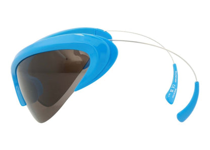Balenciaga Shield-Frame Bio Injection Sunglasses Light Blue/Silver/Grey (BB0232S-30013513-004-40385)