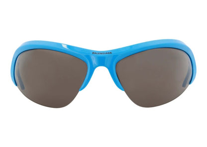 Balenciaga Shield-Frame Bio Injection Sunglasses Light Blue/Silver/Grey (BB0232S-30013513-004-40385)