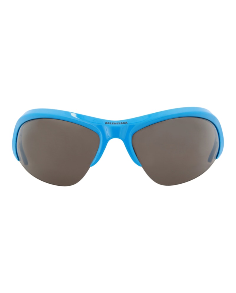 Balenciaga Shield-Frame Bio Injection Sunglasses Light/Blue/Silver/Grey (BB0232S-30013513-004)
