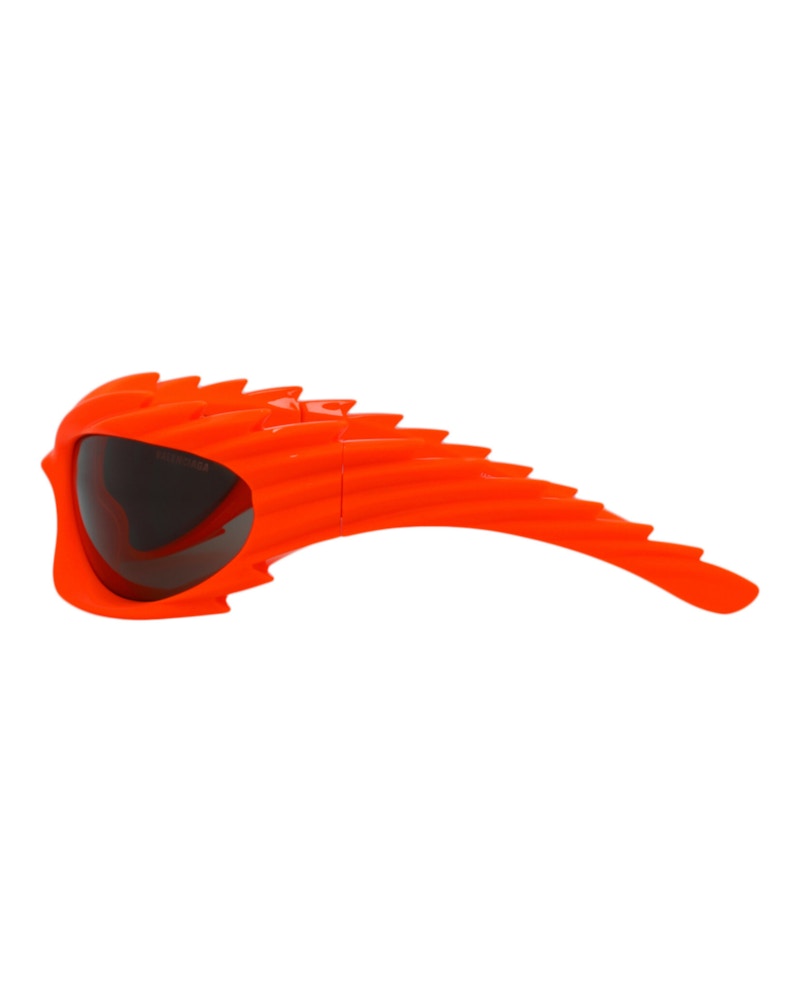 Balenciaga Shield-Frame Bio Injection Sunglasses Orange/Orange/Grey (BB0255S-30013967-005)