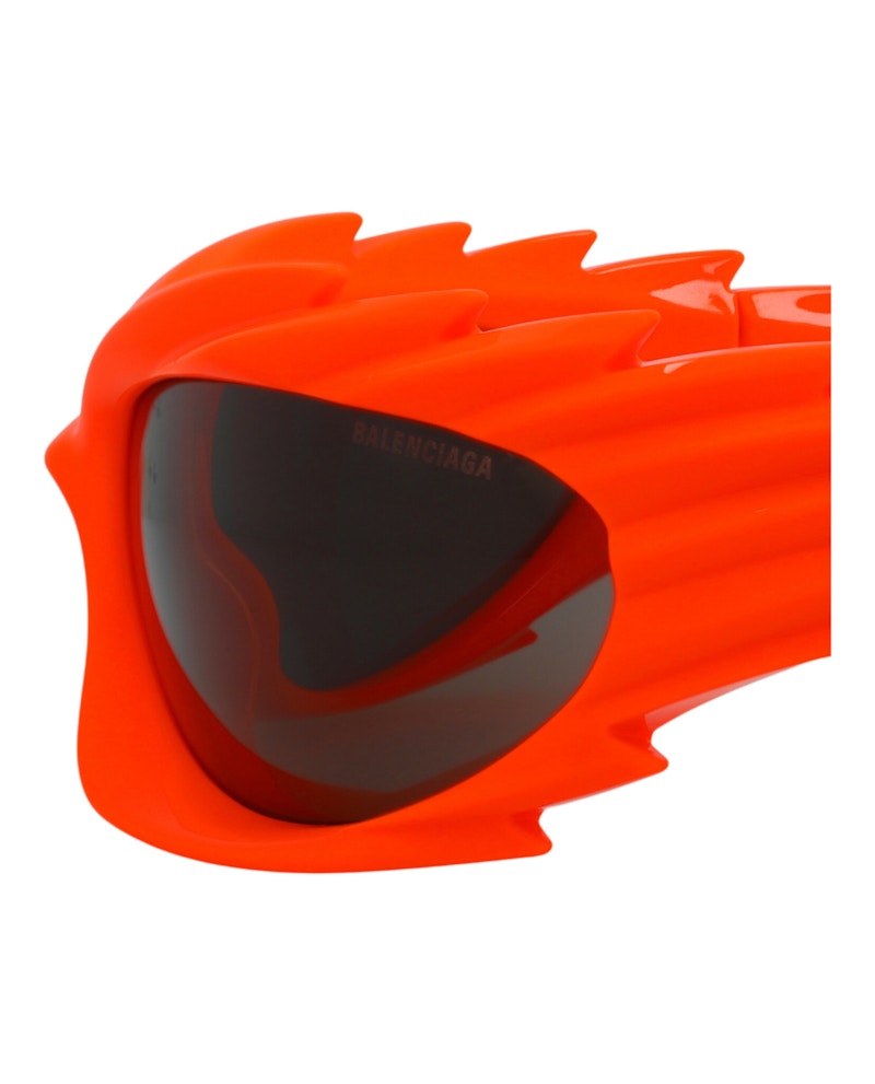 Balenciaga Shield-Frame Bio Injection Sunglasses Orange/Orange/Grey (BB0255S-30013967-005)