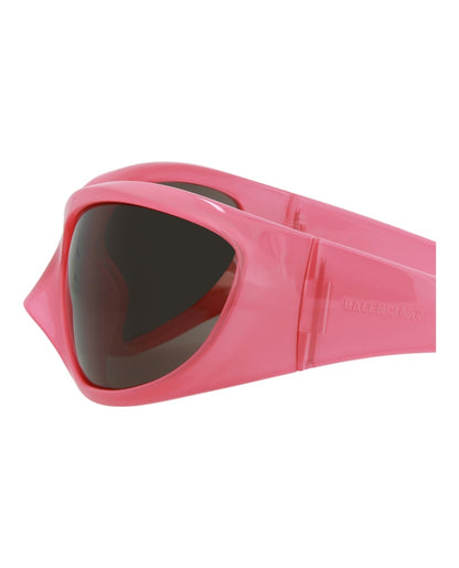 Balenciaga Shield-Frame Bio Injection Sunglasses Pink/Pink/Grey (BB0252S-30013804-002)