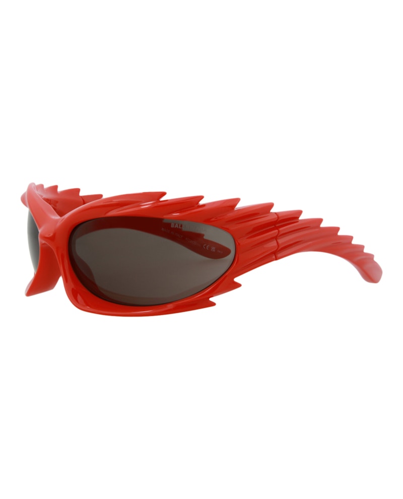 Balenciaga Shield-Frame Bio Injection Sunglasses Red/Red/Grey (BB0255S-30013967-004)