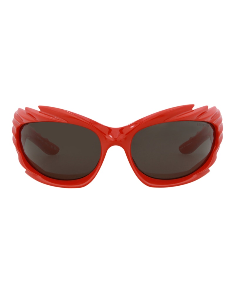 Balenciaga Shield-Frame Bio Injection Sunglasses Red/Red/Grey (BB0255S-30013967-004)