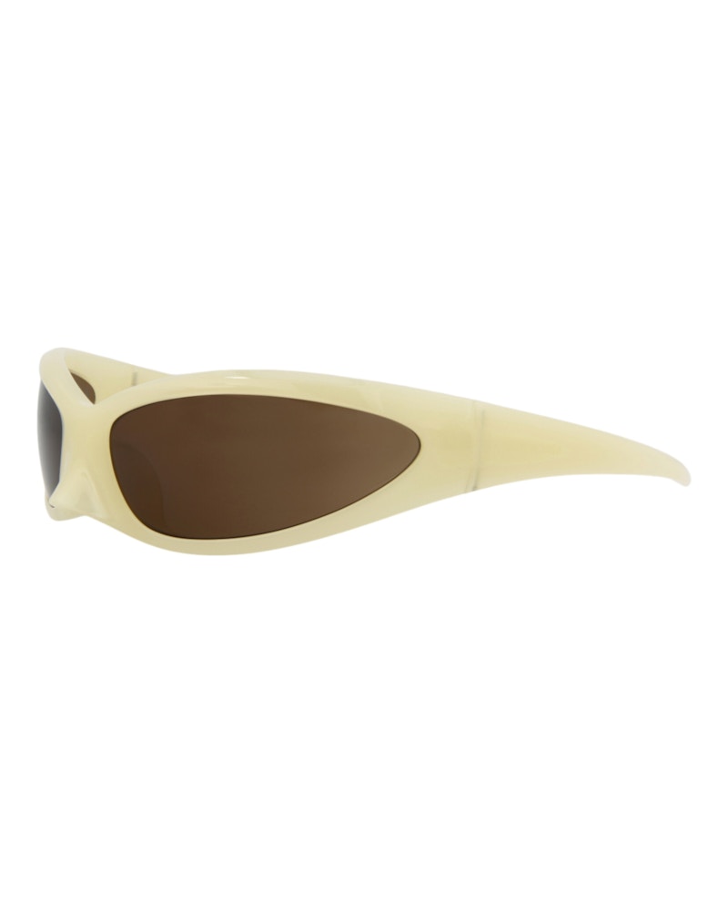 Balenciaga Shield-Frame Bio Injection Sunglasses Yellow/Yellow/Brown (BB0251S-30013805-003)