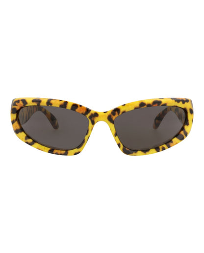 Balenciaga Shield-Frame Bio Injection Sunglasses Yellow Yellow Grey (BB0157S-30011238-005)