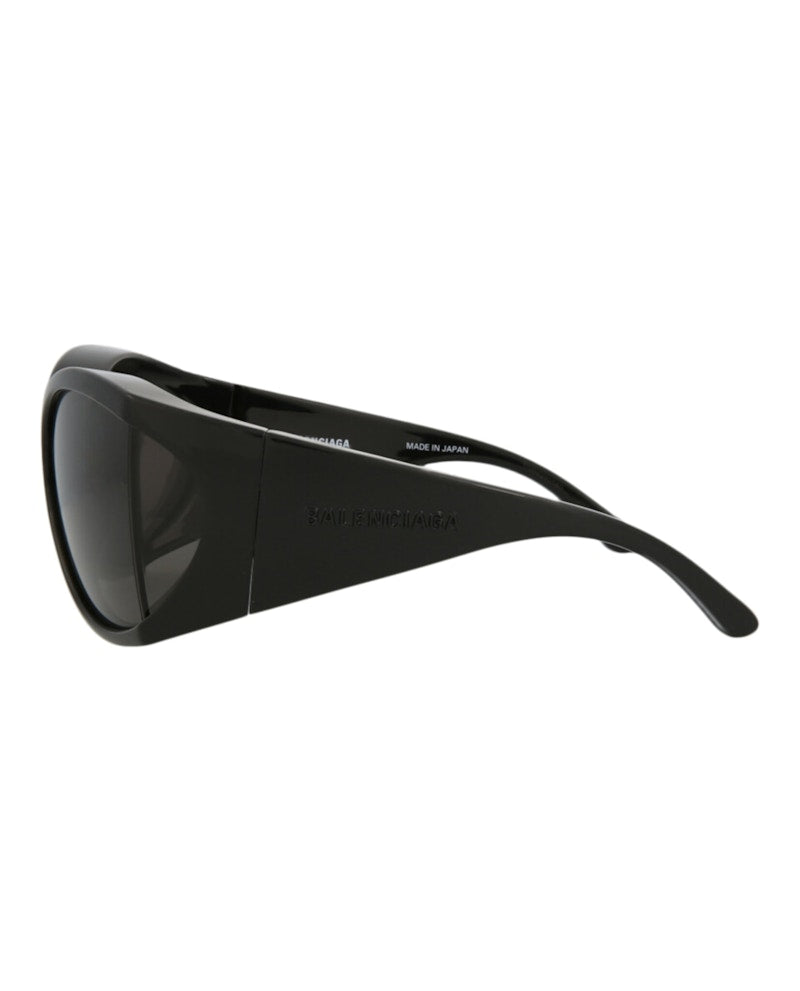 Balenciaga Shield Sunglasses Black/Black/Grey (BB0154S-30011244-001)
