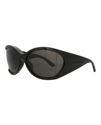 Balenciaga Shield Sunglasses Black/Black/Grey (BB0154S-30011244-001)
