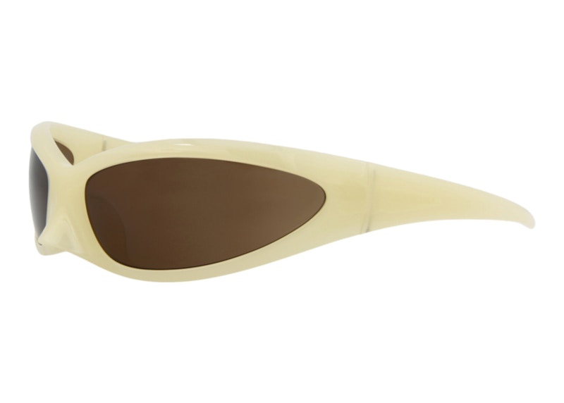 Balenciaga Shield Sunglasses Yellow/Brown (BB0251S-30013805-003)