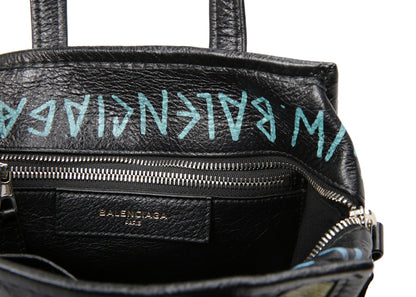 Balenciaga Shopper Bazar Graffiti XS Black Multicolor