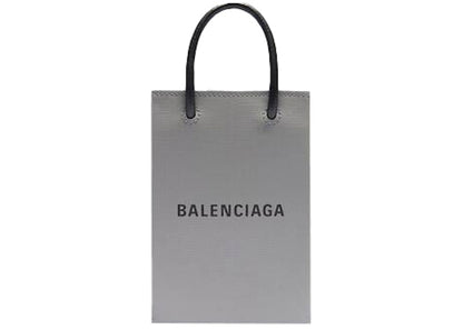 Balenciaga Shopping Phone Holder Grey
