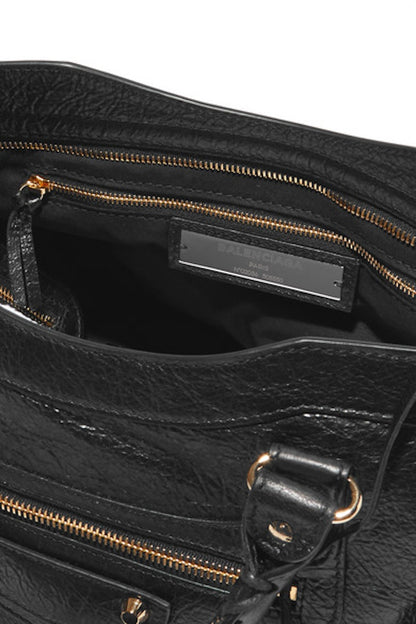 Balenciaga Short Strap Classic City Textured Black