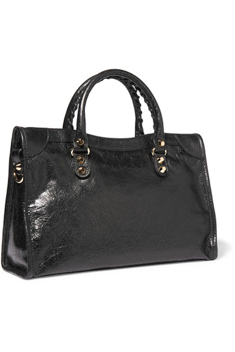Balenciaga Short Strap Classic City Textured S Black